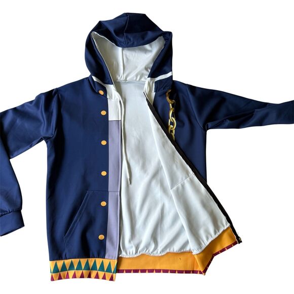 Anime Cartoon Cosplay JoJo's Bizarre Hooded 3D Printed Zipper Jacket Medium M - Picture 2 of 5